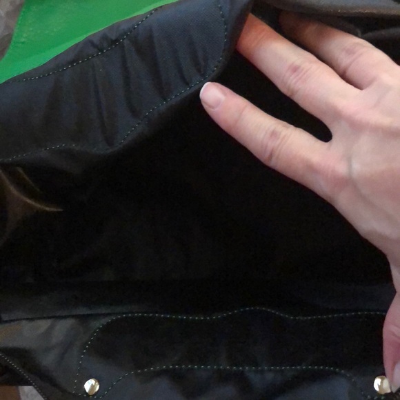 Authentic Rebecca Minkoff Bag. Black Green w Slvr - Picture 6 of 8